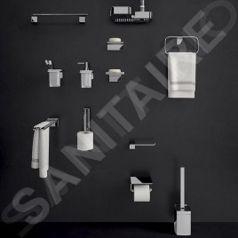 Sapho Gedy Il Giglio - Porte-papier hygiénique, avec étagère, chrome A92513