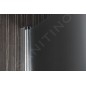 Aqualine Cabines de douche - Porte de douche Pilot, 800 mm, aluminium brillant/verre Brick PT080