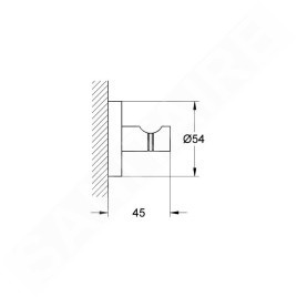 Grohe Essentials - Patère pour peignoir, chrome 40364001