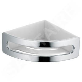 Keuco Elegance - Étagère d'angle, blanc/chrome 11657010000