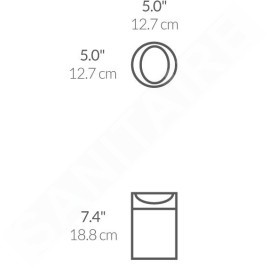 Simplehuman Poubelles - Mini poubelle de table, 1,5 l,  inox brossé CW2084