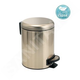 Sapho Accessoires de salle de bains Gedy - Poubelle 3 l, SoftClose, or mat 320987