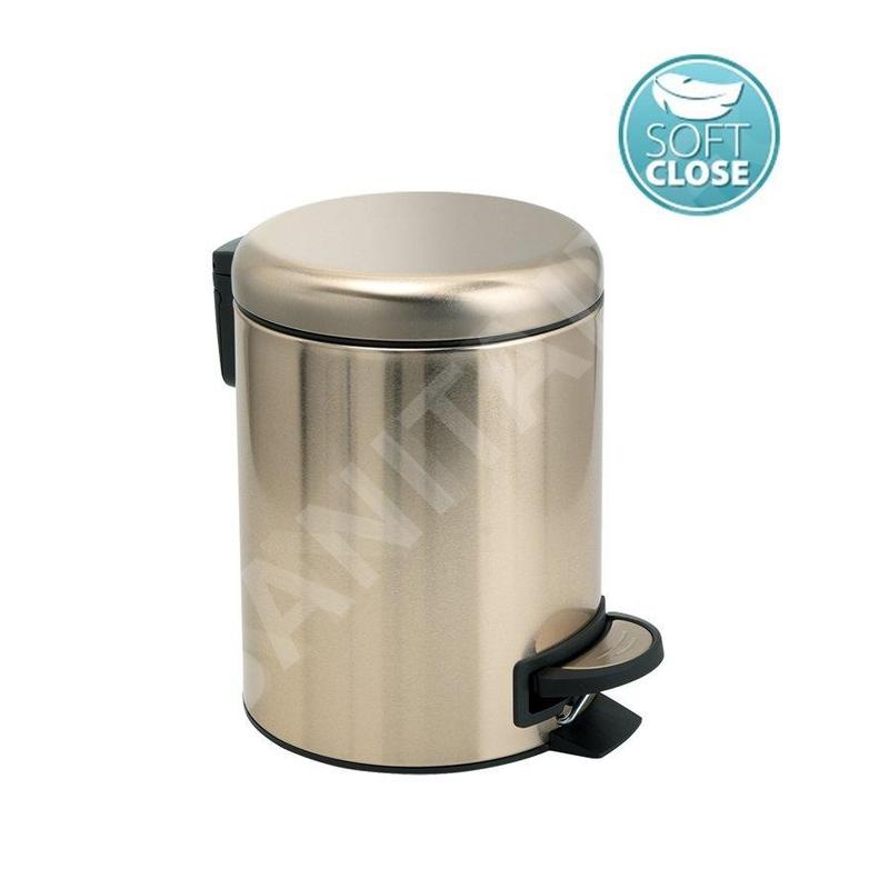 Sapho Accessoires de salle de bains Gedy - Poubelle 3 l, SoftClose, or mat 320987