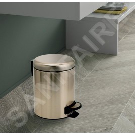 Sapho Accessoires de salle de bains Gedy - Poubelle 3 l, SoftClose, or mat 320987