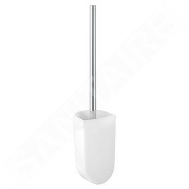 Keuco Elegance - Brosse de toilette avec support, verre dépoli/chrome 11669019000