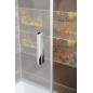 Polysan Deep - Porte de douche, 2 battants, 1300 mm, aluminium brillant/verre clair MD1316