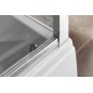 Polysan Deep - Porte de douche, 2 battants, 1300 mm, aluminium brillant/verre clair MD1316