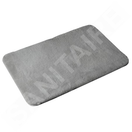 Sapho Accessoires de salle de bains Gedy - Tapis de salle de bains 50 x 80 cm, avec antidérapant, gris 96FY508008