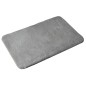 Sapho Accessoires de salle de bains Gedy - Tapis de salle de bains 50 x 80 cm, avec antidérapant, gris 96FY508008