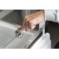 Polysan Deep - Porte de douche, 2 battants, 1300 mm, aluminium brillant/verre clair MD1316