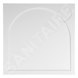 Gelco Receveurs - Receveur de douche Larca G5, 900x900 mm, marbre coulé, blanc PL009