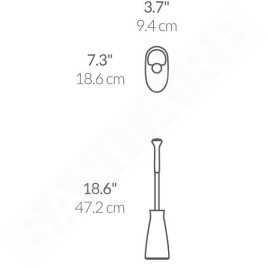 Simplehuman Accessoires de salle de bains - Brosse de toilette, blanc BT1083