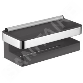 Keuco Collection Moll - Étagère avec raclette à vitre, longueur 240 mm, anthracite/chrome 12759010001