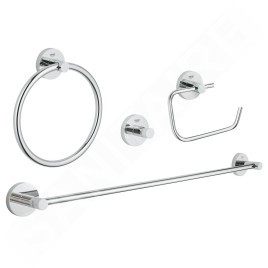 Grohe Essentials - Set d'accessoires de salle de bain, chrome 40823001
