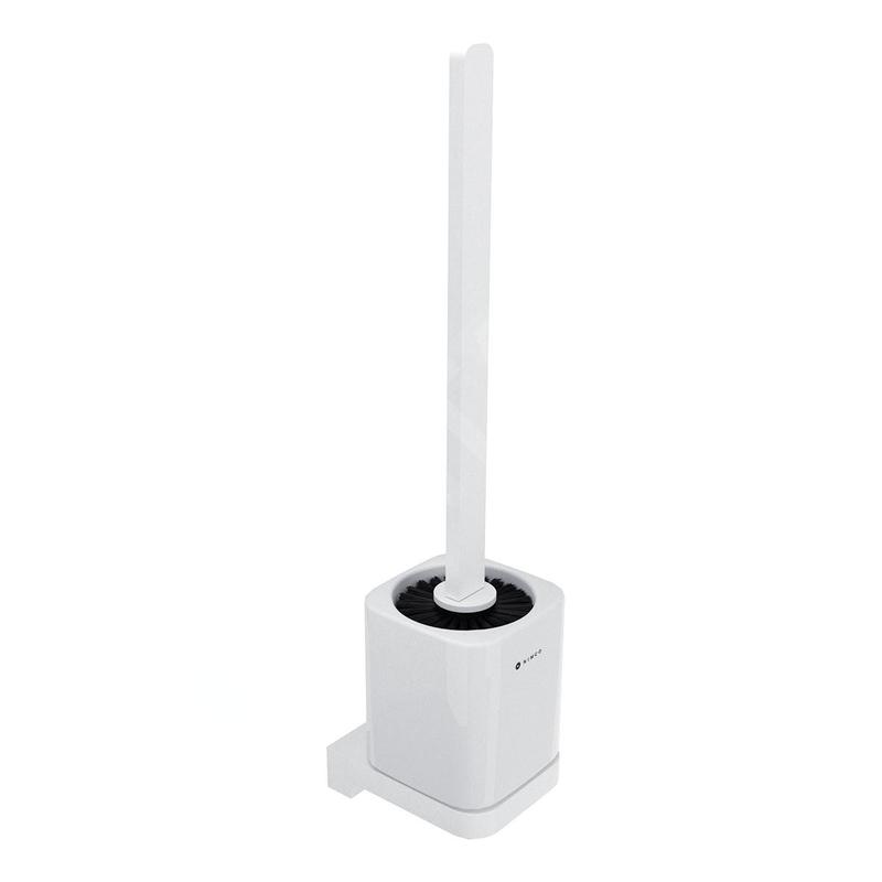 Nimco Maya - Brosse de toilette murale avec support, céramique/blanc MAB 29094KN-HR-05