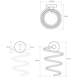 Sapho X-Round - Porte sèche cheveux, chrome XR002
