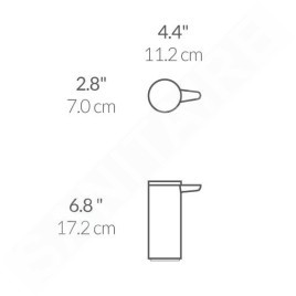 Simplehuman Accessoires de salle de bains - Distributeur de savon sans contact, inox brossé ST1043