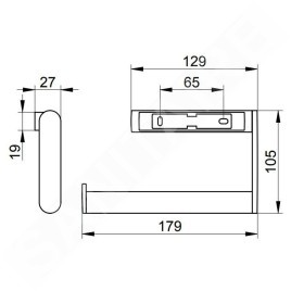 Keuco Plan - Porte-serviettes, chrome 14922010000