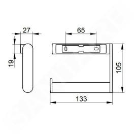 Keuco Plan - Porte-papier toilette, chrome 14962010001