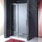 Polysan Altis Line - Porte de douche coulissante, 2 battants, 1570-1610 mm, aluminium brillant/verre clair AL4315C
