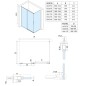 Polysan Altis Line - Porte de douche coulissante, 2 battants, 1570-1610 mm, aluminium brillant/verre clair AL4315C