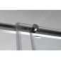 Polysan Altis Line - Porte de douche coulissante, 2 battants, 1570-1610 mm, aluminium brillant/verre clair AL4315C