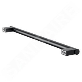 Keuco Plan - Porte-serviettes, longueur 850 mm, noir mat 14901370800