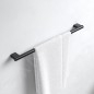 Keuco Plan - Porte-serviettes, longueur 850 mm, noir mat 14901370800