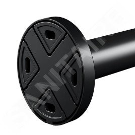 Keuco Plan - Porte-serviettes, longueur 450 mm, noir mat 14920370000