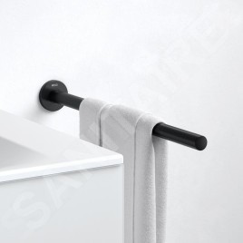 Keuco Plan - Porte-serviettes, longueur 450 mm, noir mat 14920370000