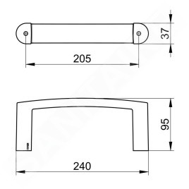 Keuco Elegance - Porte-serviettes, chrome 11621010000