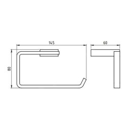 Novaservis Metalia 9 - Porte-rouleaux, chrome 0931,0