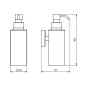 Novaservis Metalia 12 - Distributeur de savon avec support, verre/chrome 0277,0
