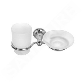 Sapho Diamond - Porte-savon, porte-verre, chrome 1317-04