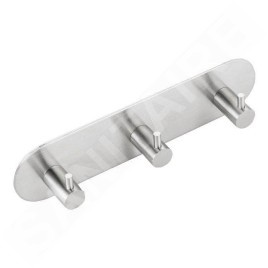 Sapho Accessoires - Crochet triple, rond, inox brossé 32203