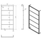 Sapho Ska - Porte-serviettes 600x1150 mm, blanc mat SKA512