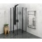 Sapho Ska - Porte-serviettes 600x1150 mm, noir mat SKA502
