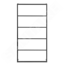 Sapho Ska - Porte-serviettes 600x1150 mm, noir mat SKA502