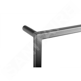 Sapho Ska - Porte-serviettes 600x1150 mm, noir mat SKA502