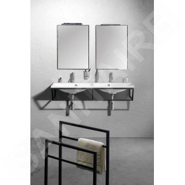 Sapho Ska - Porte-serviette 550 x 790 x 200 mm, blanc mat SKA311