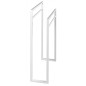 Sapho Ska - Porte-serviette 550 x 790 x 200 mm, blanc mat SKA311