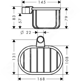 Axor Montreux - Porte-savon panier, chrome 42066000