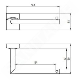 Novaservis Metalia 12 - Porte-rouleaux, chrome 0210,0