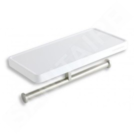 Novaservis Titania Yacore - Tablette avec porte-rouleaux, plastique 65581,1