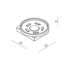 Sapho Quinny - Porte-savon, chrome QE512