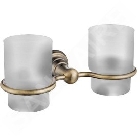 Sapho Diamond - Porte-verre double, bronze 1318-05