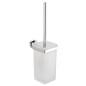 Sapho Aida - Brosse de toilette, chrome/verre satiné AI008