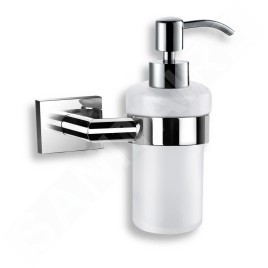 Novaservis Titania Elis - Distributeur de savon avec support, blanc/chrome 66455,0