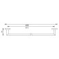 Novaservis Titania Elis - Porte-serviettes, longueur 450 mm, chrome 66427,0