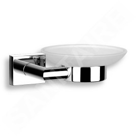 Novaservis Titania Elis - Porte-savon avec support, verre dépoli/chrome 66436,0